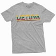 thumbnail image 1 of Lithuania T-Shirt Lietuva Mens Womens Tee Shirt Lithuanian Heritage Tee (3X-Large Grey), 1 of 6