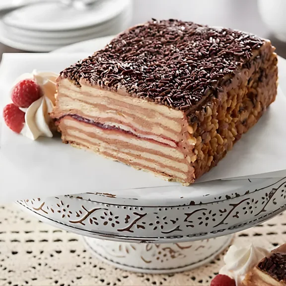 Lithuanian Bakery 8 Serving Chocolate/Raspberry Torte