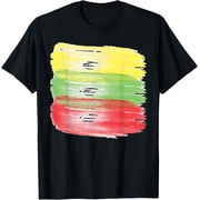 Lithuanian Flag Brush Strokes - Lithuania Strong T-Shirt