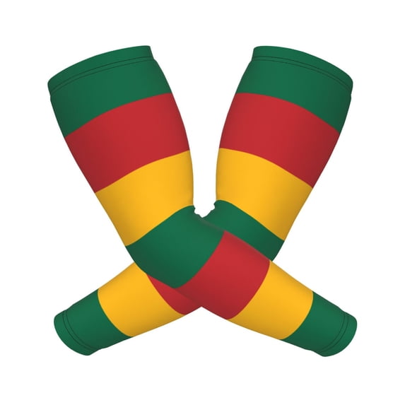 Lithuanian Flag Compression Sports Arm Sleeve Baseball Football Basketball For Men And Women