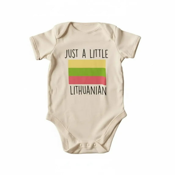 Lithuanian Lithuania Newborn Baby Bodysuit