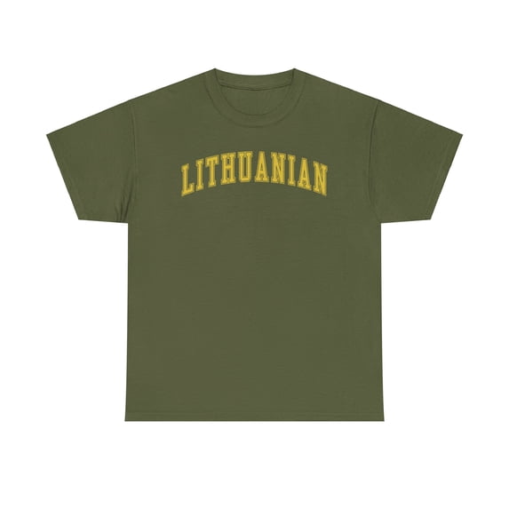 Lithuanian Lithuania Shirt Gifts Tshirt Crew Neck Short Sleeve