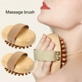 thumbnail image 1 of Litie Lightweight Natural Wooden Handheld Massage Body Brushes Cellulite and Improve Lymphatic Blood Circulation Dry Brush Remove Dead Skin SPA Bath Brush, 1 of 6