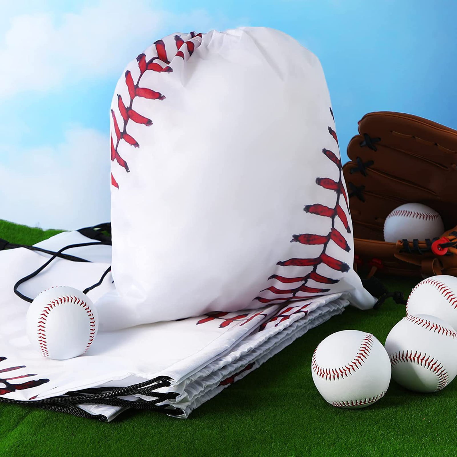 Litie Softball Baseball Drawstring Bag,Large Capacity Waterproof ...