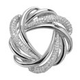 thumbnail image 1 of Litie Women Shining Rhinestones Inlaid Scarf Ring Clip,Round Ring Wrap Holder Clothes Corner Knotted Button Brooch for Clothing Neckerchief Accessories, 1 of 7