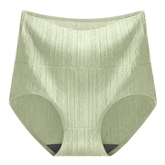 Litie Women Solid Color Twisted Seamless Panties High Waisted Soft Anti-septic Underpants
