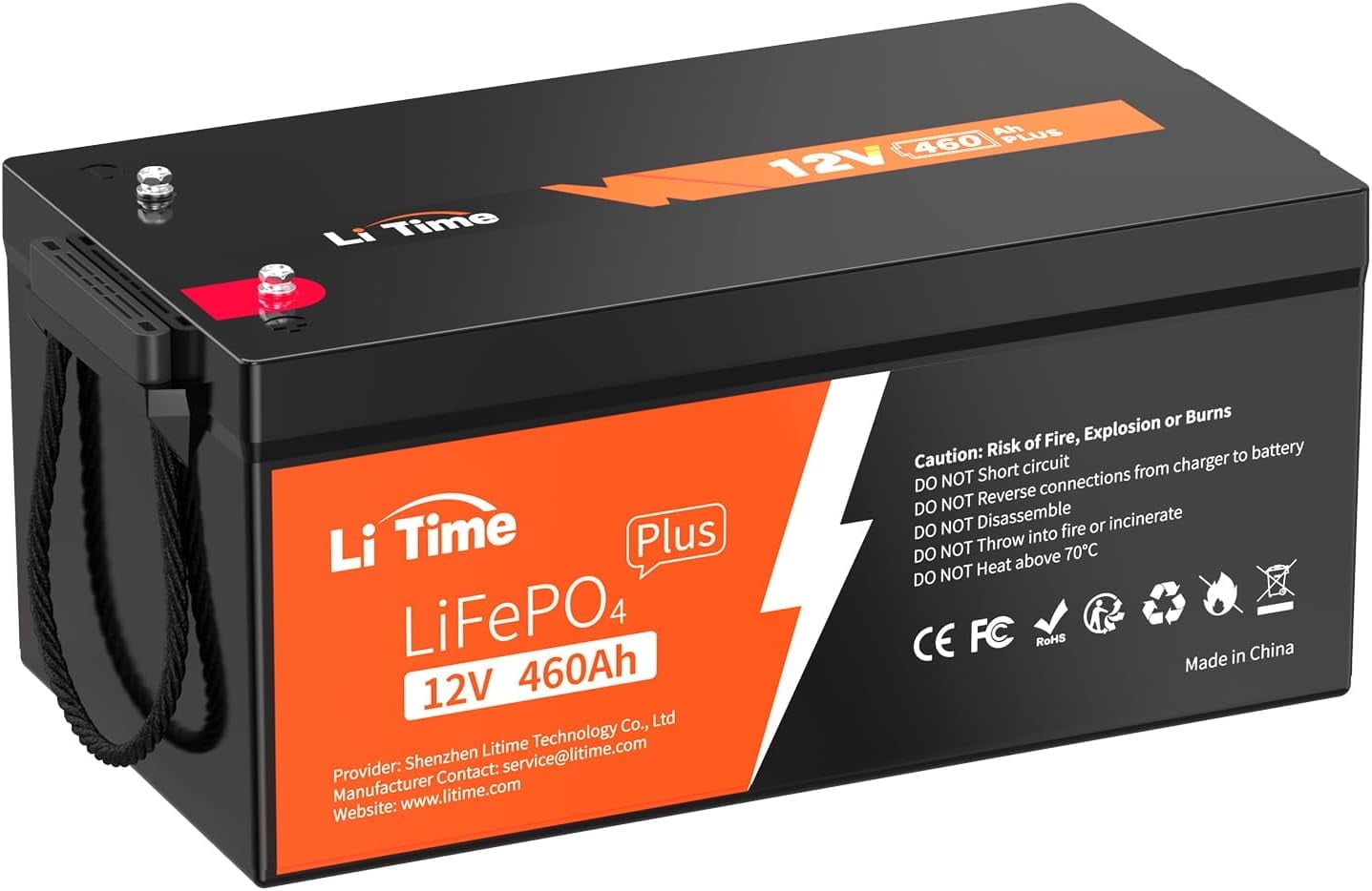 Ultimatron Batterie Lithium 12.8V 100Ah LiFePO4 Smart BMS Avec Bluetooth