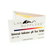 Litmus pH Test Strips, Universal Application pH 1-14, 3 Packs of 100 Strips
