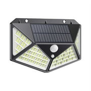 Litom 162 LED Solar Powered Flood Light, IP65 Waterproof, PIR Motion Sensor, 3 Smart Modes, Street Light For Outdoor Garden Driveway Patio, Cool White, 1 Pcs