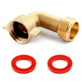 Litorange Garden Hose Elbow Connector 90 Degree Brass Hose Elbow