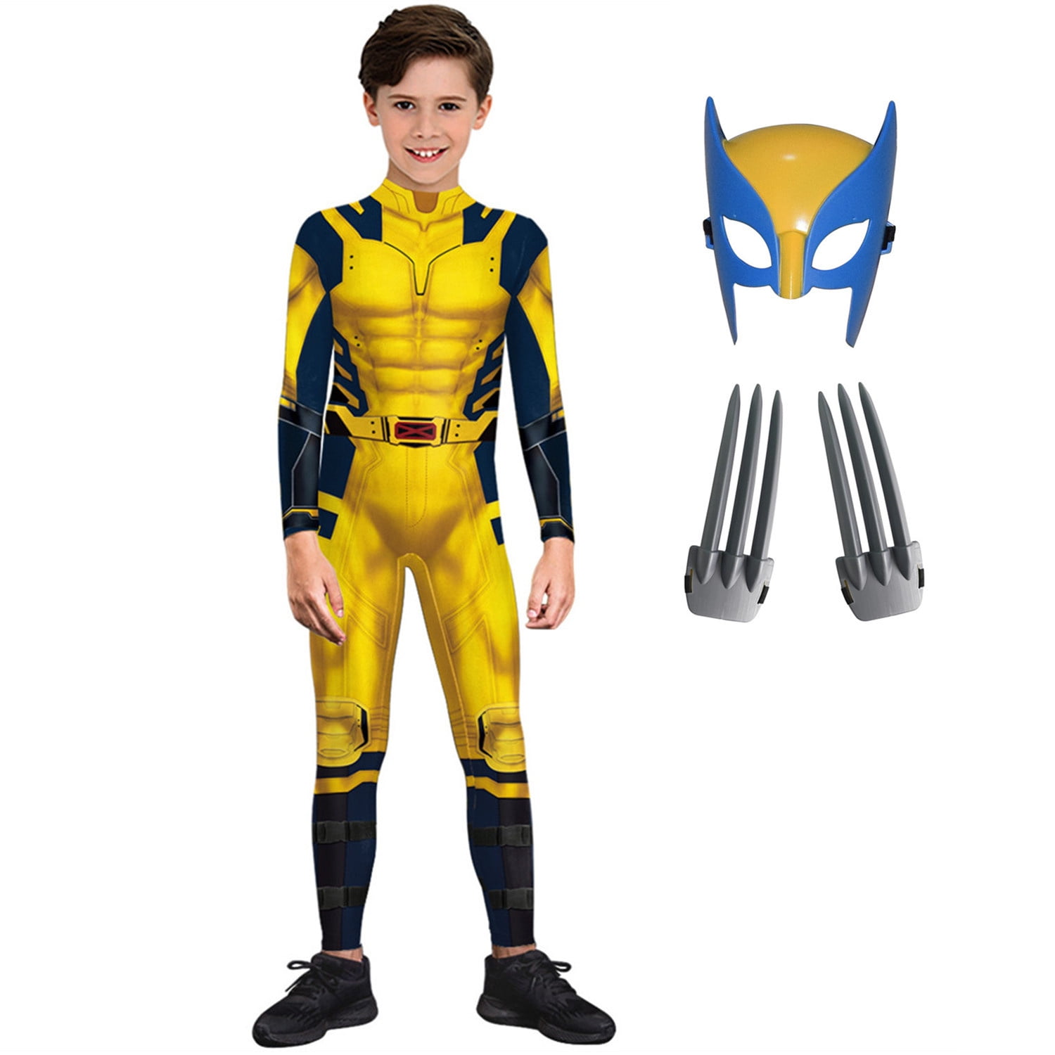 Litotail Wolverine Costume for Kids Boy,Superhero Halloween Wolverine