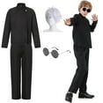 thumbnail image 1 of Litotal Jujutsu Kaisen Outfit Halloween Clothes Kids,Anime JJK Clothes Dress Halloween Outfit Clothing Party Dress Up Performance Clothes Polyester,Kids Boys Gojo Satoru, 1 of 7