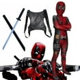 thumbnail image 1 of Litotal Superhero Outfit Halloween Clothes Kids,Superhero Onesie Outfit Halloween Outfit Clothing Party Dress Up Performance Clothes Boys, 1 of 7