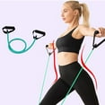 thumbnail image 1 of Litrail 20lbs Nylon Resistance Bands - Full Body Workout, Shoulder Neck Stretching, Arm & Back Toning - Non-Slip Handle, Portable for Yoga Pilates Home Gym Office, 1 of 6