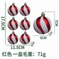thumbnail image 1 of Litrail 6PCS Shatterproof Christmas Ball Ornaments - Glittering Painted Plastic Hanging Baubles, Lightweight Xmas Tree Decorations for Holiday, Wedding, Indoor & Outdoor Use, 1 of 1