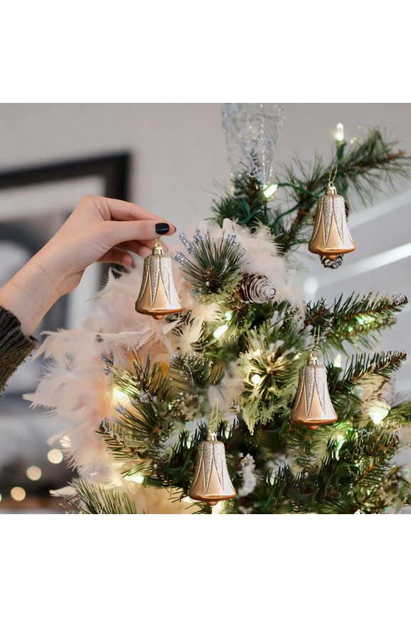 Christmas Tree Plush Ornament - Soft 3D Embroidered Christmas Plush Charm for Christmas Tree, Bag, Desk Decoration & Holiday Gift (18cm)