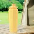 thumbnail image 1 of Litrail Collapsible Silicone Water Bottle 600ml, Temperature Resistant (-20℃ to 70℃) with Carry Strap, Portable for Camping Hiking Sports, 1 of 6