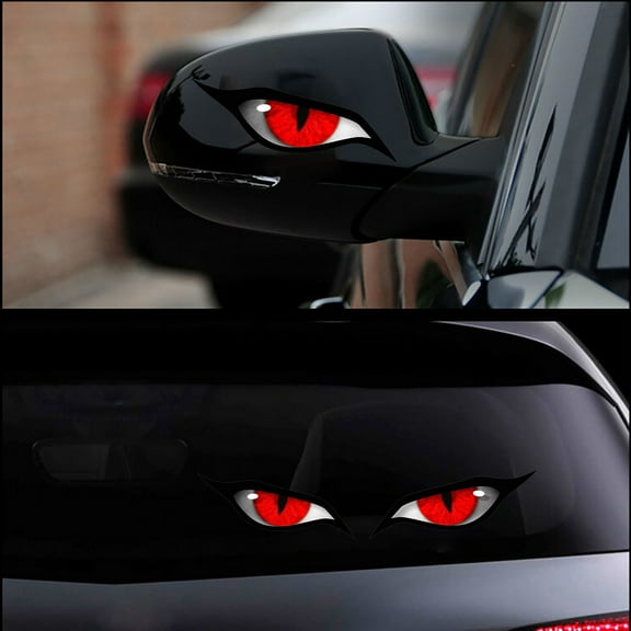 Litrail Devil's Eye Sticker - Evil Eye Decal for Car, Motorcycle, Laptop & Wall - Waterproof, Self-Adhesive, Vivid Color, Unique Personalized Decor Gift