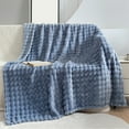 thumbnail image 1 of Litrail Double-sided Velvet Throw Blanket - All-Season Warm & Soft Gray Blanket, 39x59 Inch, Machine Washable No Pilling, Perfect for Home, Stroller, Car Seat & Napping, 1 of 6