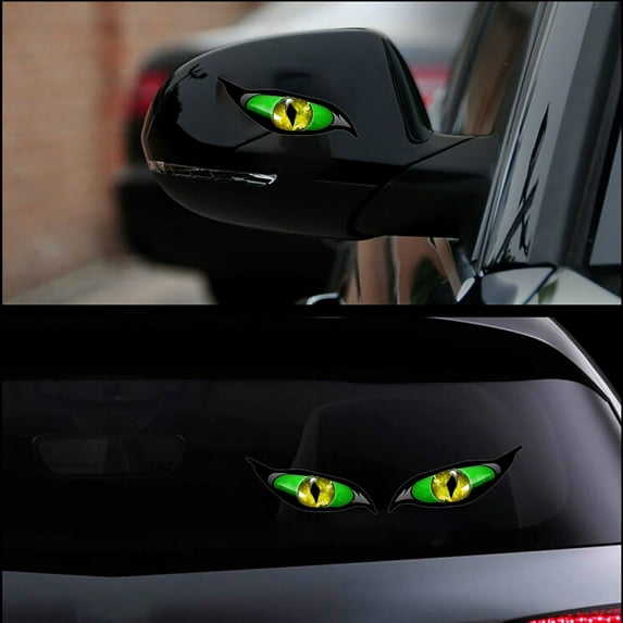Litrail Evil Eye Decal Sticker - Waterproof Vinyl Self-Adhesive for Car Mirror Motorcycle Laptop Wall Decor - Unique Personalized Gift