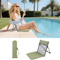 thumbnail image 1 of Litrail Foldable Beach Lounger with Adjustable Backrest - 80x40cm Fabric & Aluminum Portable Reclining Mat for Beach, Camping & Picnics, 1 of 6