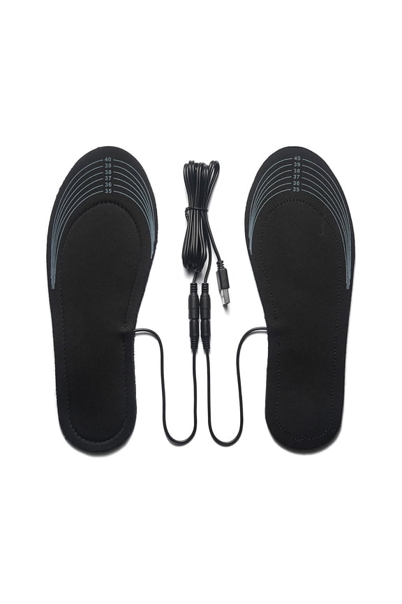 Heated Insoles USB Rechargeable - Washable Trimmable 50°C Constant Temp - Unisex for Skiing Winter Sports Outdoor Work Boots