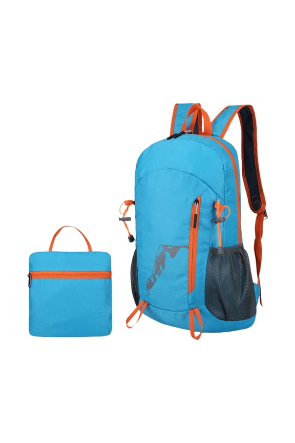 Large Capacity Waterproof Hiking Backpack - Lightweight Foldable Nylon Polyester Load Reduction for Outdoor Hiking Travel Sports