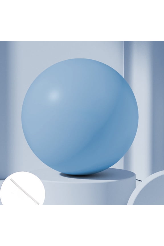 Mini Pilates Yoga Ball 7.8 inch - Postpartum Recovery Pelvic Floor Strengthening, Core Training - Anti-Slip Odorless PVC with Inflatable Rod