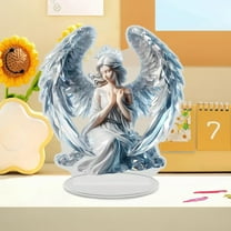 Litrail Multi-Color Acrylic Standing Decor, 7.87x7.09in Tabletop Ornament for Living Room Bedroom, Universal Occasion Gift