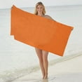 thumbnail image 1 of Litrail Quick Dry Sand Free Beach Towel 31.5x51.2 Inch, Polyester Water Absorbent Towel, Orange Lightweight Compact for Travel, Swimming, Sports, 1 of 6