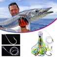 thumbnail image 1 of Litrail Saltwater Soft Plastic Squid Lures - High-Quality Lifelike Artificial Bait for Offshore Boat Slow-Trolling, Suitable for Tuna, 1PC, 1 of 5