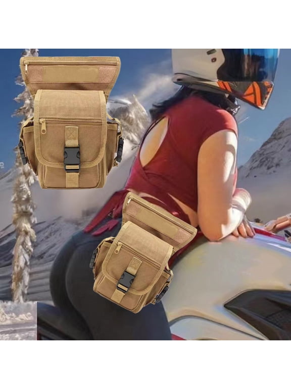 Tactical Leg Bag 9000D Waterproof Oxford Fabric - Multilayer Pockets Adjustable Straps for Outdoor Cycling