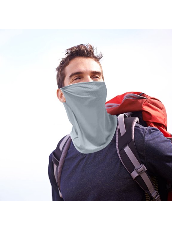 UPF 50+ Cooling Neck Gaiter Sunscreen Face Mask - Breathable Quick-Drying, 3D Fit Ear Loop for Cycling Fishing Hiking Outdoor