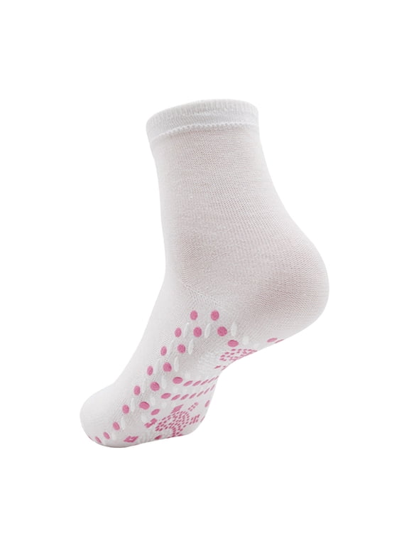 Unisex Self-Heating Socks - Polyester Cotton, Tourmaline Sole, Winter Warm Thermal Socks for Men & Women