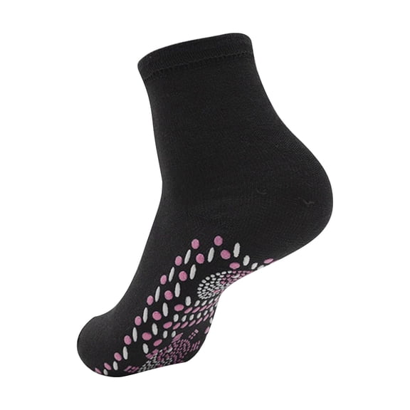 Litrail Unisex Winter Self-Heating Socks, Polyester Cotton with Tourmaline Sole - Auto-Heating, Breathable for Cold Weather Skiing Hiking