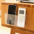 thumbnail image 1 of Litrail Wall-Mounted Clear Plastic Storage Caddy with Drainage - Multi-Functional Organizer for Remote Controls, Phone, Bathroom/Kitchen/Office - Easy Install, 1 of 7