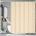 thumbnail image 1 of Litrail Waterproof Mold Resistant No Drill Shower Curtain - 72x72 Inch Polyester Frosted Texture Beige, Easy to Clean Light Filtering Bathroom Privacy Curtain, 1 of 8