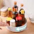thumbnail image 1 of Litrail White Plastic Lazy Susan Spice Rack - 360-Degree Rotating Countertop Organizer for Spices & Cosmetics, Space-Saving & Easy to Clean, 1 of 6