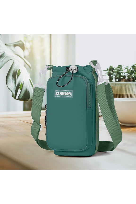 Women’s Anti-Theft Crossbody Bag with Water Bottle Holder - Lightweight Multi-Functional for Outdoor Travel, Secure Lockable Zippers & Multi-Compartment Design