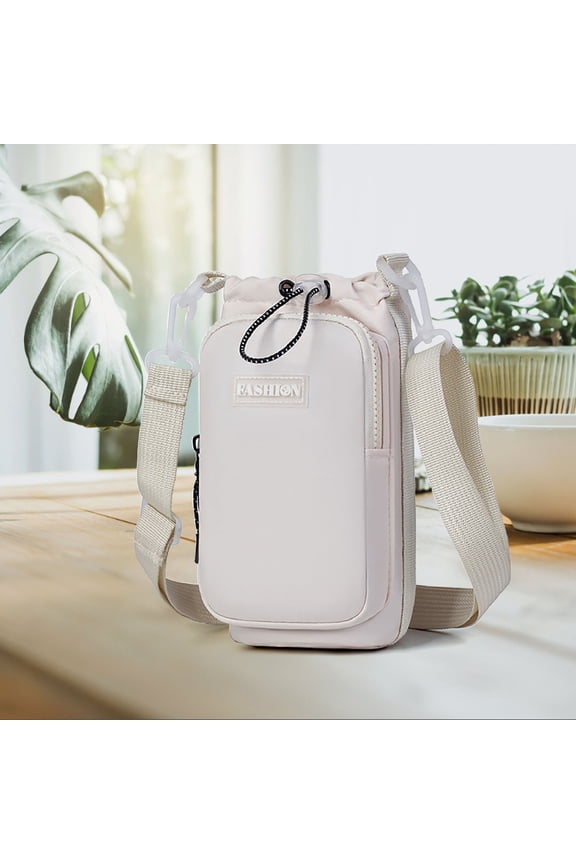 Women's Anti-Theft Crossbody Bag with Water Bottle Holder - Lightweight Convertible Shoulder Bag for Outdoor Travel & Daily Use