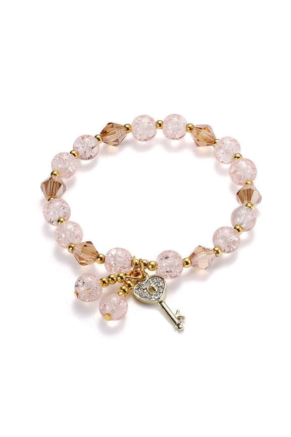 Women's Layered Vintage Pearl Bracelet - Handmade Bead Strand with Natural Stones - Wedding Brides Gifts Jewelry for Christmas Mother's Day