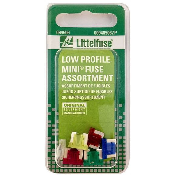Littelfuse 00940506ZP Low Profile Mini Fuse Assortment, 6 Piece