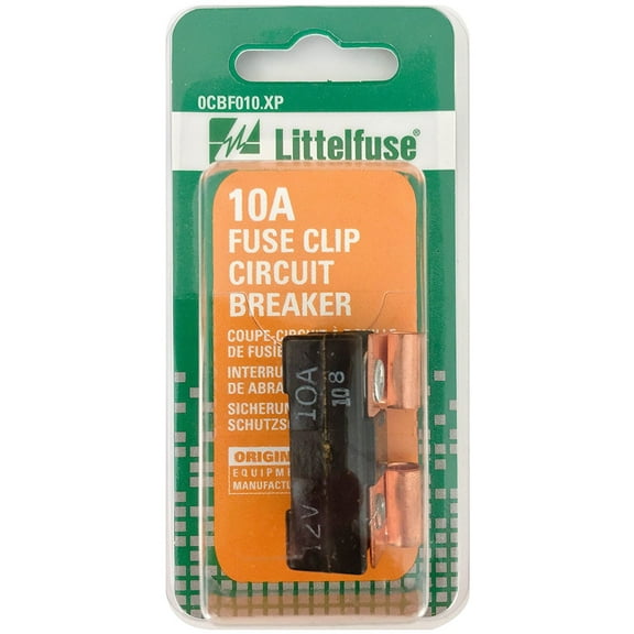 Littelfuse 0CBF010.XP 10 Amp Carded Circuit Breaker Fuse Clip