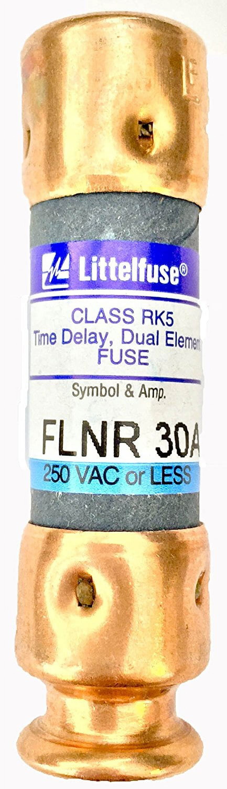 Littelfuse FLNR030.T Class RK5 UL Listed Fuse, Time Delay, 250V, 30 Amp ...