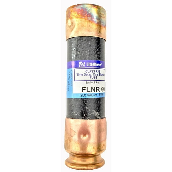 Littelfuse FLNR060.T Class RK5 UL Listed Fuse, Time Delay, 250V, 60 Amp