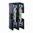 thumbnail image 1 of Open Fuse Block, 0 to 30A Amp Range, 600V AC/DC Volt Rating, 2 Poles, Pressure Plate, 1 of 1