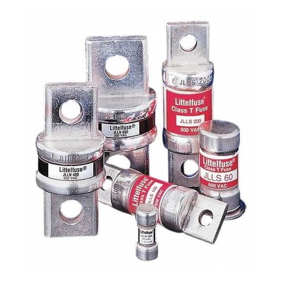 UL Class Fuse, T Class, Fast-Acting, 100A, 600V AC, Non-Indicating JLLS100