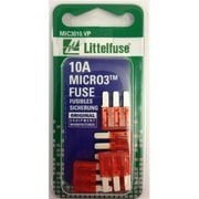 Littelfuse L24-MIC3010VP Micro3 32V &amp; 10A Blade Fuses، Red