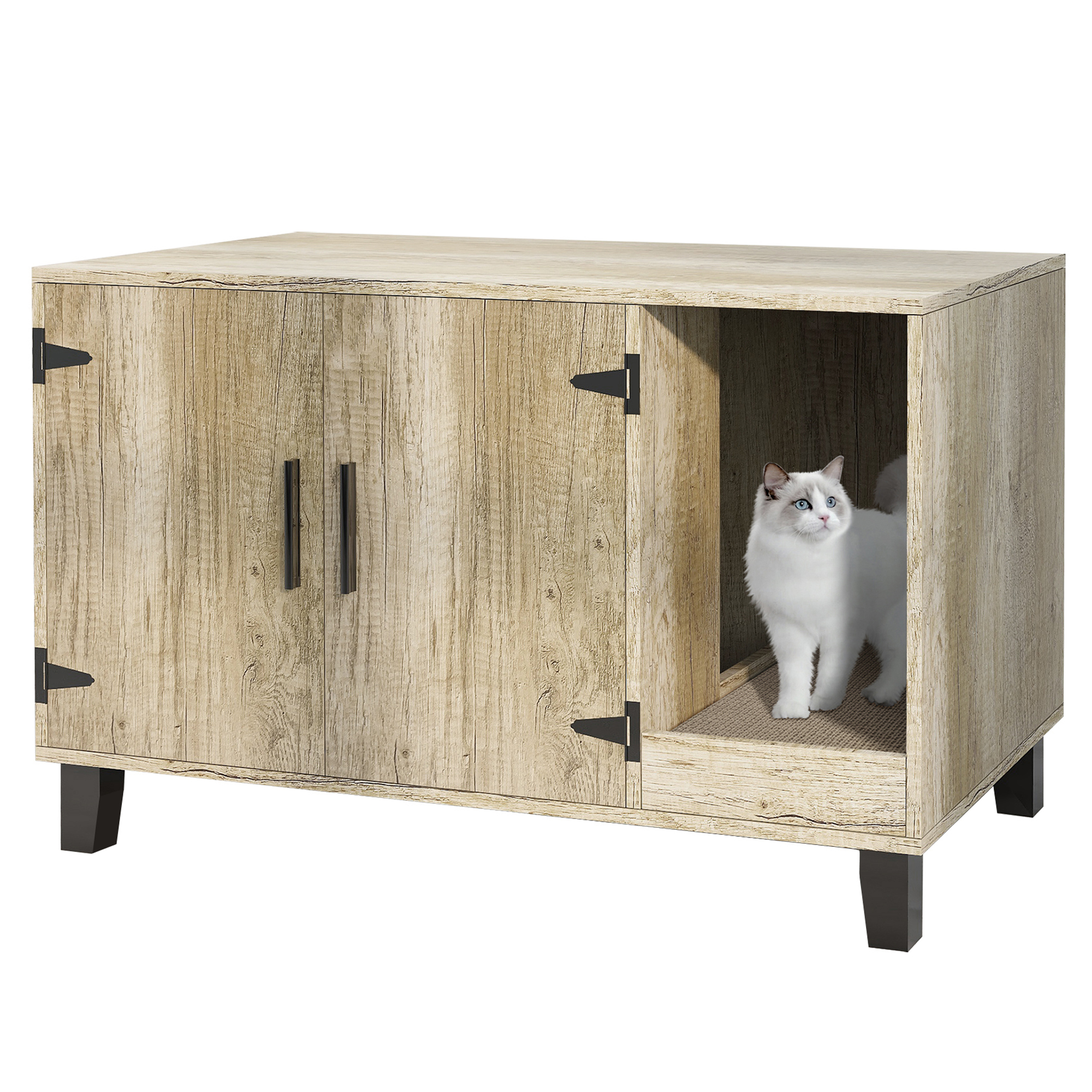 Staart Dyad Wooden Cat Litter Box Chablis Pink