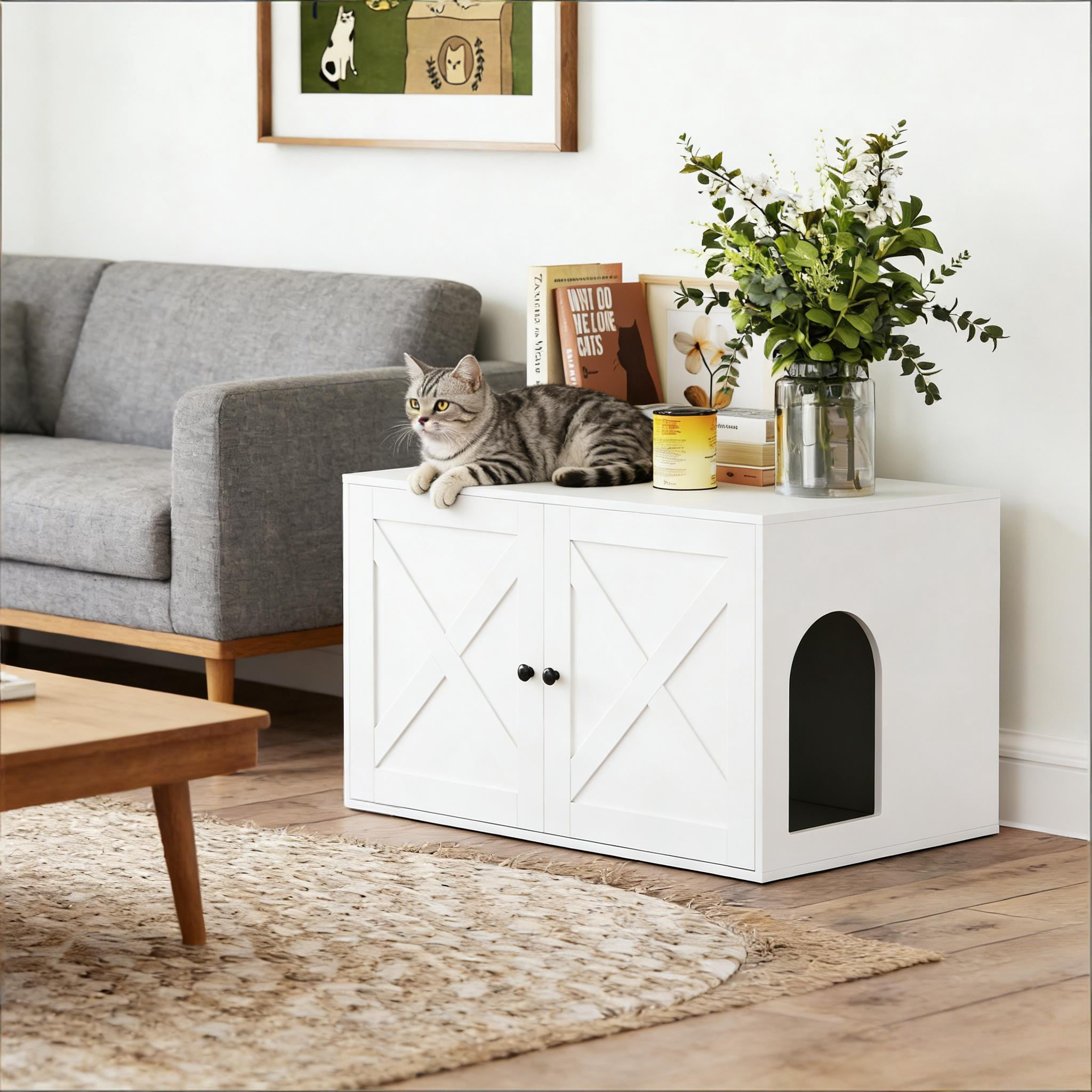 Litter Box Enclosure,Cat Litter Box Enclosure